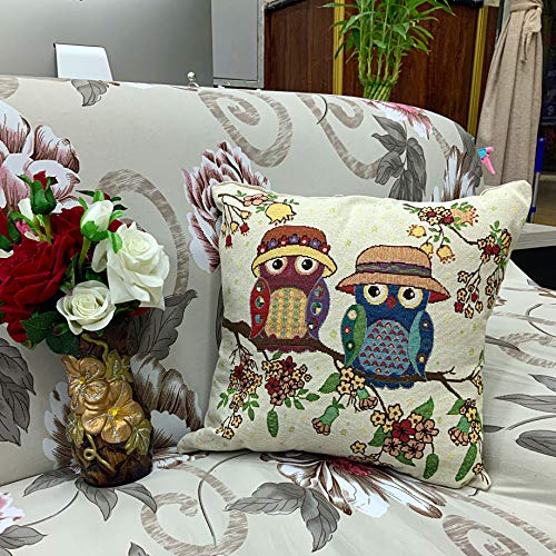 GOLDEN HOME Pillow Case Sofa Car Waist Throw Cushion Cover Decoration18×18(45×45cm)
