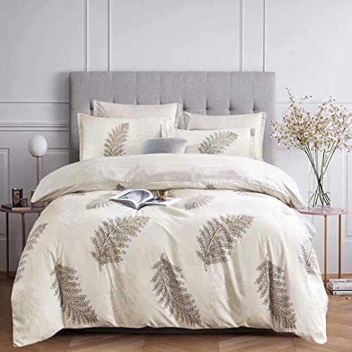 GOLDEN HOME Kingsize Bedsheet 6pcs One Set High Cotton Quality Bedding Set Duvet Cover (Top-59)