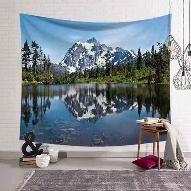 Golden Home Aesthetic Room Décor Tapestry Wall Hanging Tapestries Beach Towel Bedroom Living Room Dorm Decor(with light) (16)