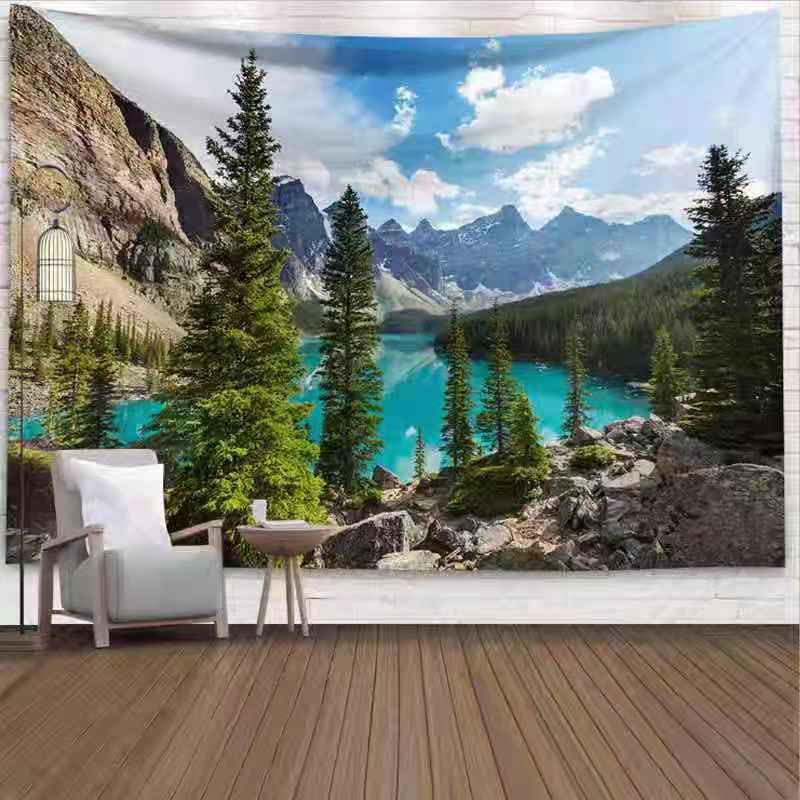 Golden Home Aesthetic Room Décor Tapestry Wall Hanging Tapestries Beach Towel Bedroom Living Room Dorm Decor(with light) (27)