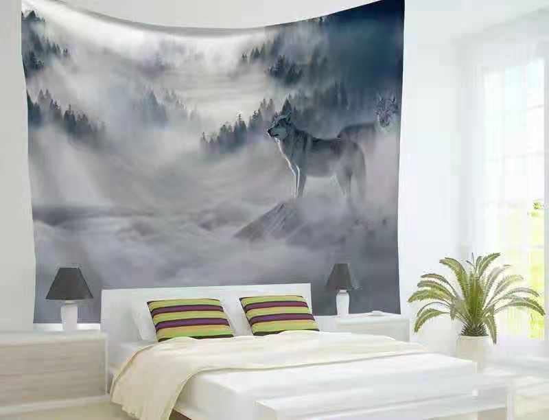 Golden Home Aesthetic Room Décor Tapestry Wall Hanging Tapestries Beach Towel Bedroom Living Room Dorm Decor(with light) (35)