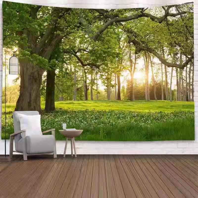 Golden Home Aesthetic Room Décor Tapestry Wall Hanging Tapestries Beach Towel Bedroom Living Room Dorm Decor(with light) (11)