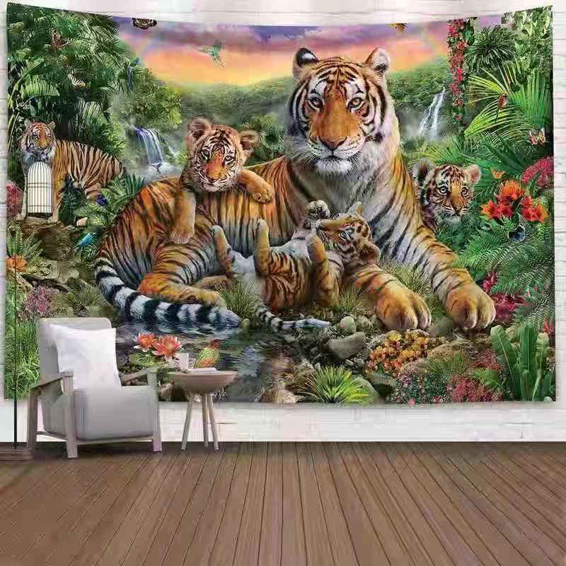 Golden Home Aesthetic Room Décor Tapestry Wall Hanging Tapestries Beach Towel Bedroom Living Room Dorm Decor(with light) (2)