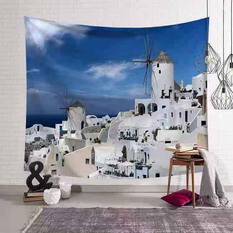 Golden Home Aesthetic Room Décor Tapestry Wall Hanging Tapestries Beach Towel Bedroom Living Room Dorm Decor(with light) (23)