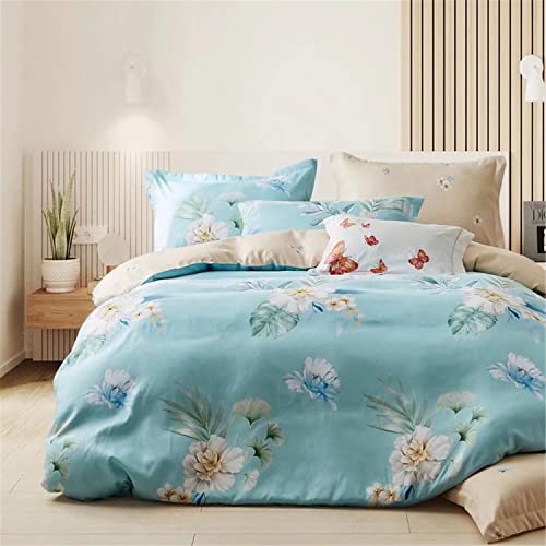 Golden Home King Size Bedsheet 6pcs One Set, High Cotton Quality Bedding Set Duvet Cover (King Size, A3)