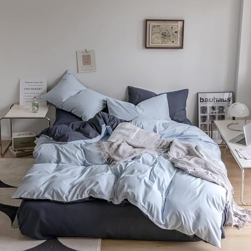 GOLDEN HOME Single Size Bedsheet 6pcs One Set High Cotton Quality Bedding Set Duvet Cover (C07, Single Size)