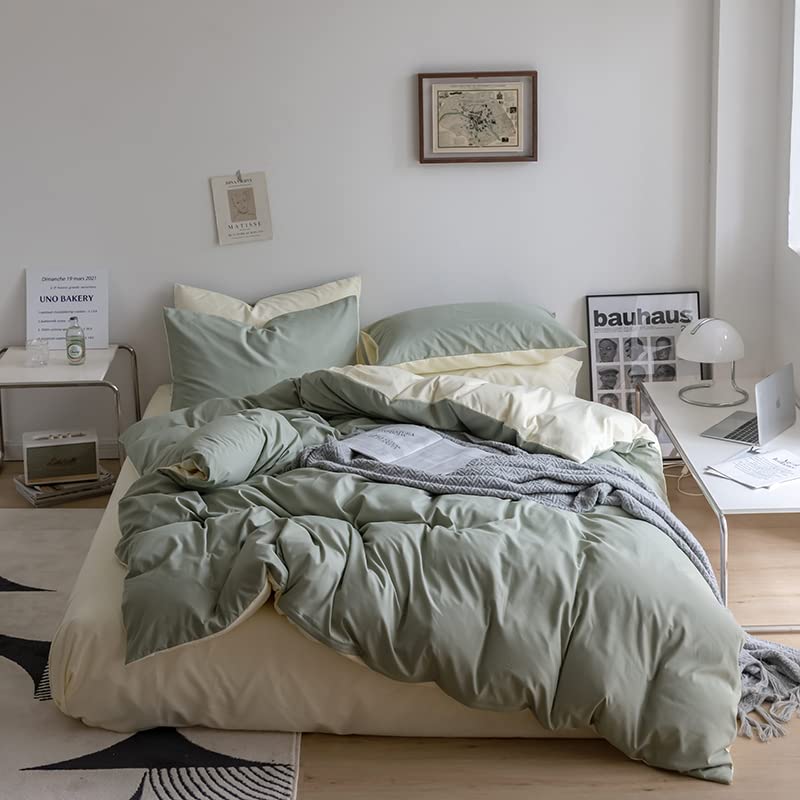 Golden Home Single Size Bedsheet 6pcs One Set High Cotton Quality Bedding Set Duvet Cover (C02, Single Size)