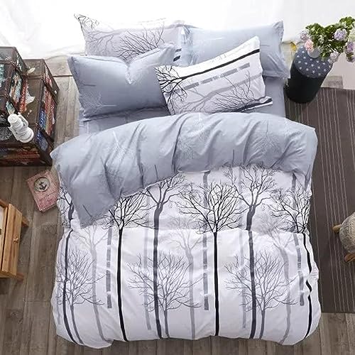 Golden Home Premium Comforter Set - Luxurious All-Season Bedding for a Dreamy Sleep - Elegant Design, Include 1 Comforter,1Fitted Sheet,4 Pillow Covers (AA04, Single Size 160×210)