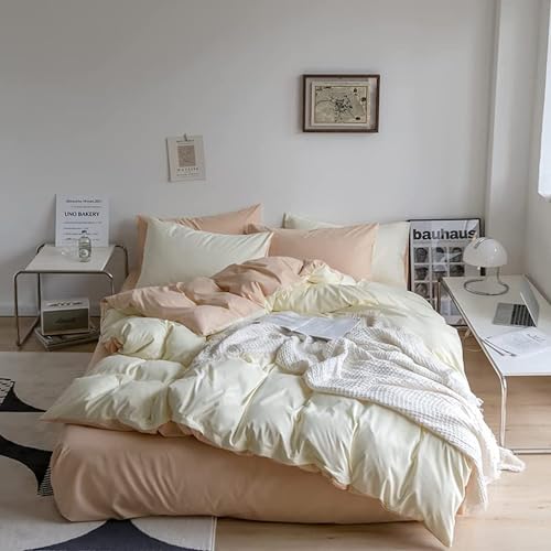 Golden Home Fashionable Duvet Cover Set - Floral Geometric Design, Includes 1 Duvet Cover, 4 Pillow Shams, and 1 Bed Skirt - Suitable for All season (A9, Single Size)